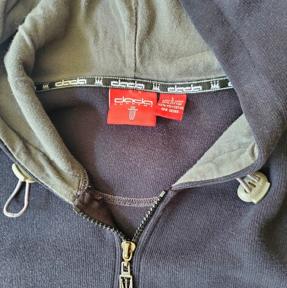 DADA SUPREME Large Grey/ Black Zip Up Hoodie - Picture 6 of 10